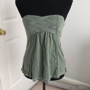 American Eagle Olive Tube Top